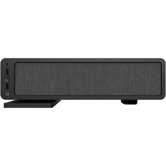 Fractal design ridge black mini tower behuizing (zwart | 2x usb-a | 1x usb-c)