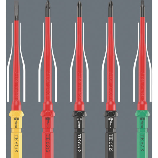 Wera kraftform kompakt vde 16 extra slim 1 tool finder schroevendraaier (rood geel, 16‑delig)
