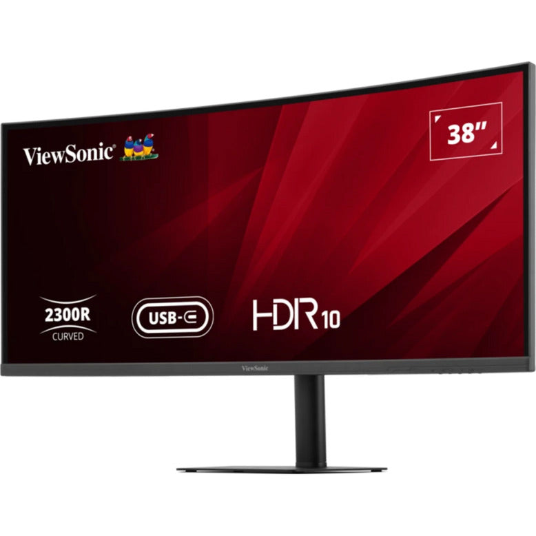 Load image into Gallery viewer, Viewsonic va3820c uwqhd+ 21:9 curved monitor met usb-c hub 38 ultrawide (zwart, 2x hdmi, 1x displayport, usb-c, usb-b )
