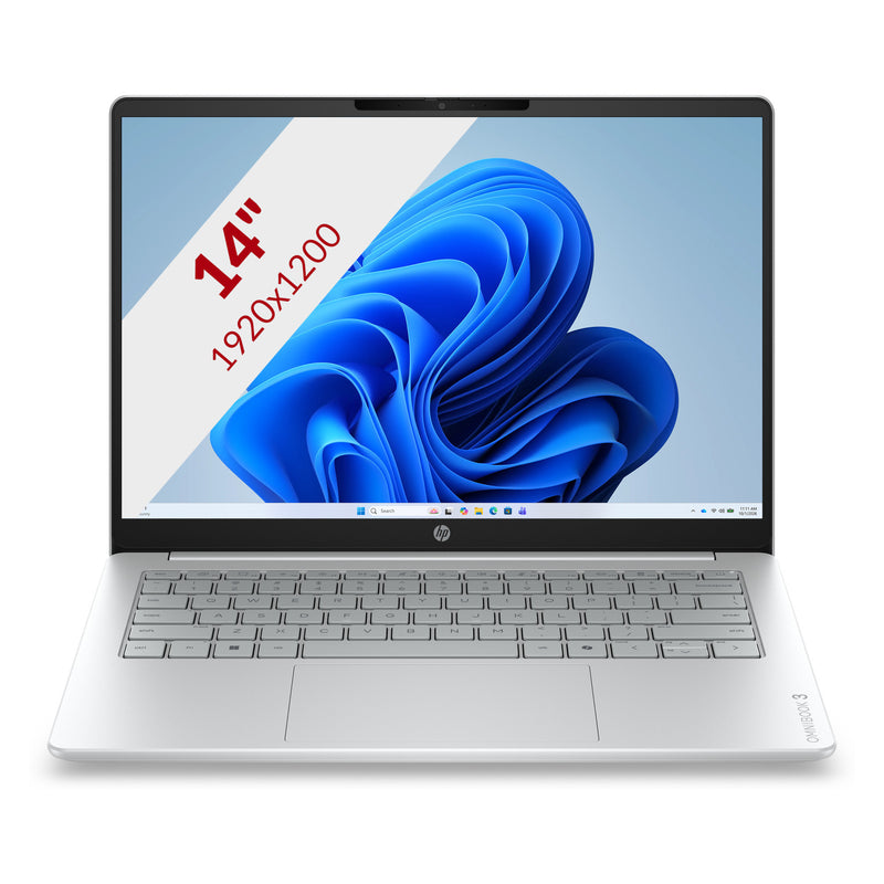 Afbeelding laden in galerijviewer, Hp omnibook 3 laptop 14-hy0005ndx (e1kb6ea) 14 laptop (grijs zilver | ryzen 5 130 | radeon 660m | 12 gb | 512 gb ssd)
