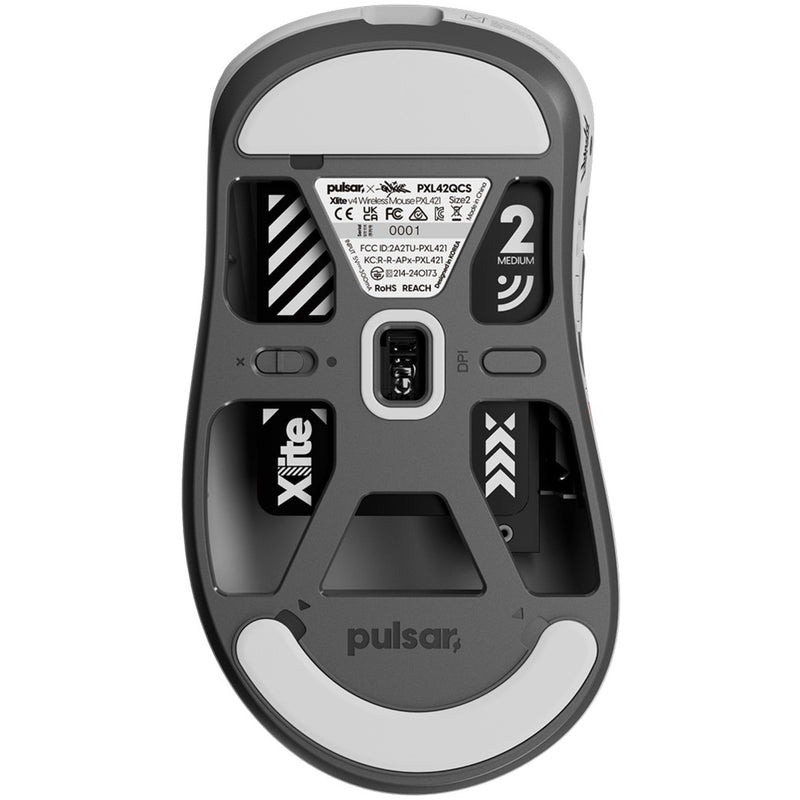 Chargez l'image dans la visionneuse de la galerie, Pulsar [quiccs edition] xlite v4 gaming mouse (wit rood, 32,000 dpi, 8000 hz)
