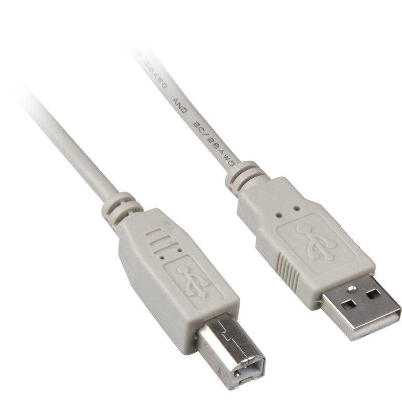 Load image into Gallery viewer, Sharkoon usb-a 2.0 > usb-b kabel (grijs, 0,5 meter)
