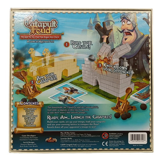 European player network catapult feud bordspel (engels, 2 spelers, 20 - 30 minuten, vanaf 7 jaar)