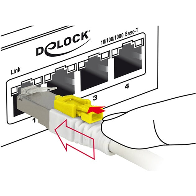 Chargez l'image dans la visionneuse de la galerie, Delock netwerkkabel rj-45 secure met cat.6a (wit, 85335, 5 meter)
