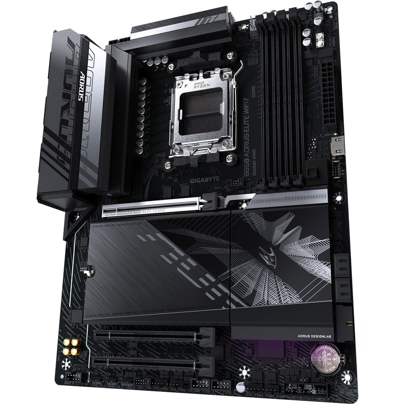 Chargez l'image dans la visionneuse de la galerie, Gigabyte b850 aorus elite wifi7 socket am5 moederbord (zwart, raid, 2,5gb-lan, wi-fi 7, bt, sound, atx)
