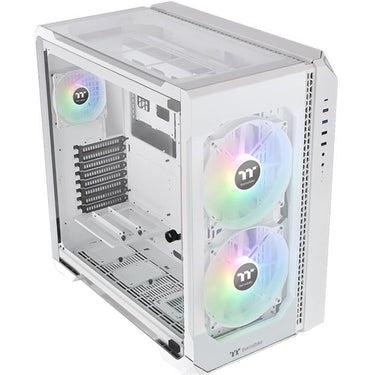 Thermaltake view 51 tg snow argb edition midi tower behuizing (wit | 4x usb-a | 1x usb-c | rgb | window)