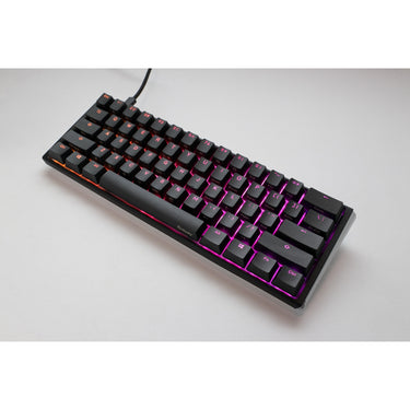 Ducky one 3 classic mini rgb mechanisch toetsenbord (zwart, us lay-out (qwerty), cherry mx brown, 60%, rgb led, double-shot pbt, hot-swappable, quack mechanics)