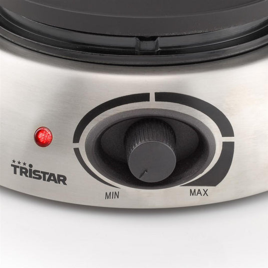 Tristar fo-1100 fondue (roestvrij staal, 8 personen, 1300 w, geschikt voor olie, chocolade en kaas)