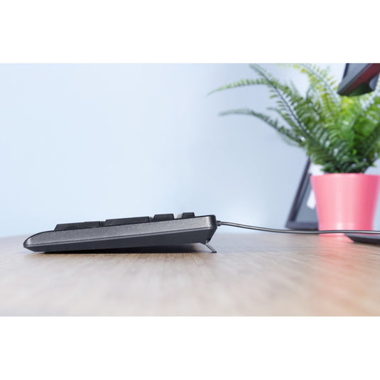 Trust primo keyboard mouse set, desktopset (zwart, us lay-out, membraan)