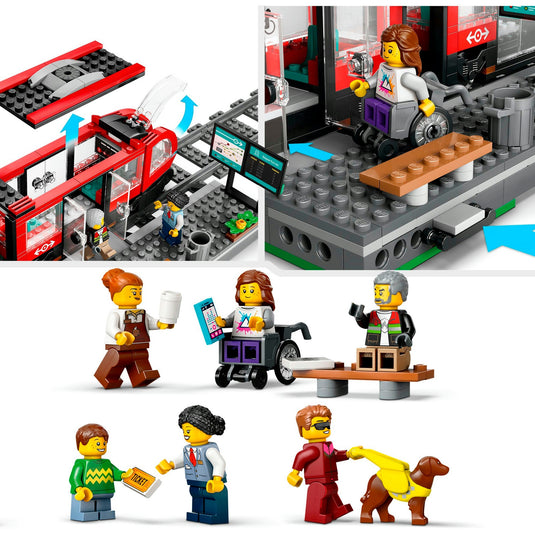 Lego city stadstram en station - 60423