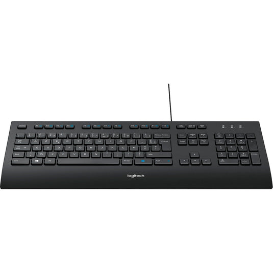 Logitech k280e toetsenbord (zwart, eu lay-out (qwerty), rubberdome)