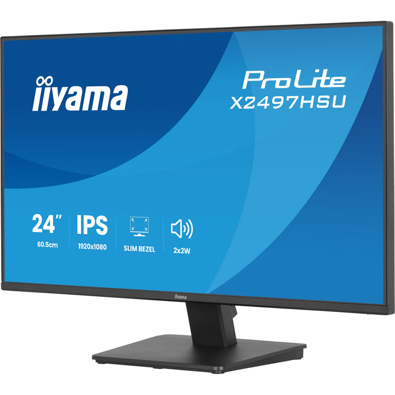 Load image into Gallery viewer, Iiyama prolite x2497hsu-b1 23.8 monitor (zwart, 120 hz, hdmi, displayport, usb-c, audio)
