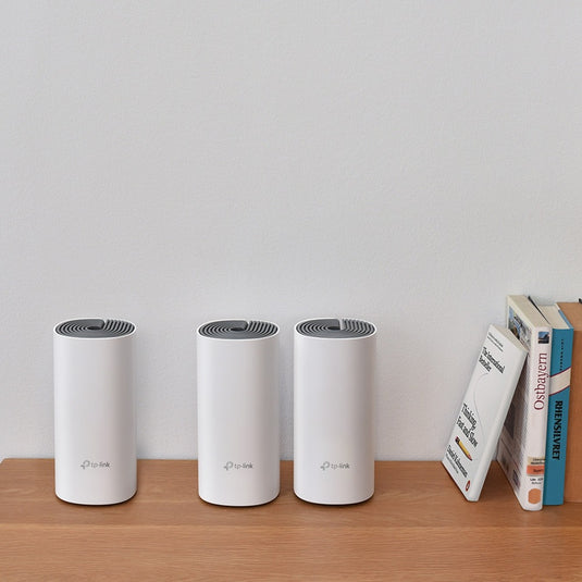 Tp-link deco e4 mesh router (wit, 3 stuks)