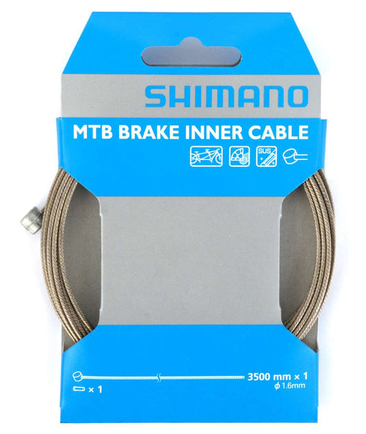 Shimano mtb tandem stainless steel sus brake inner cable 1.6mm x 3500mm