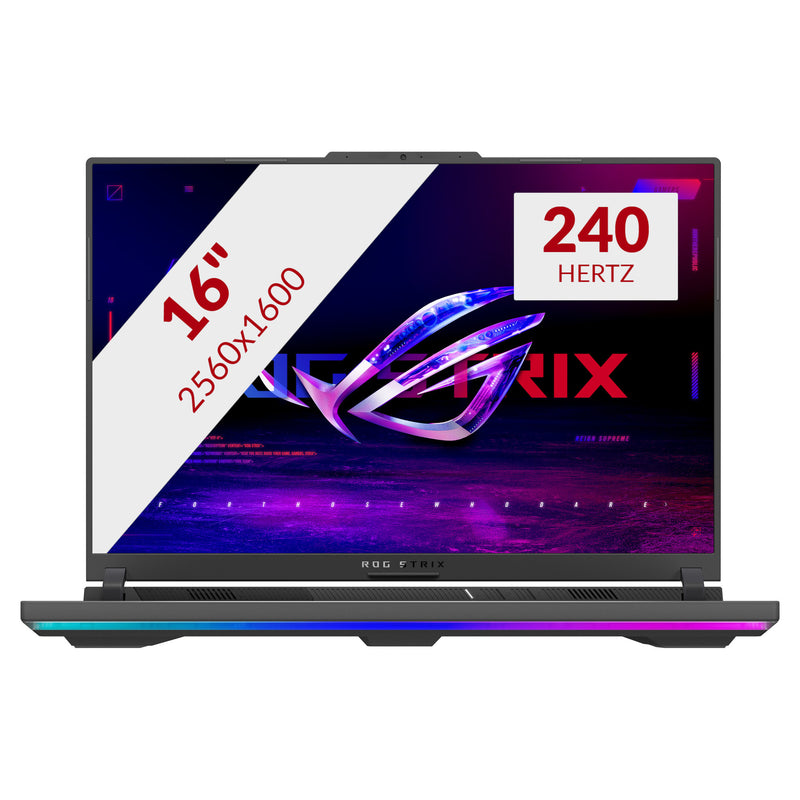 ギャラリービューアに画像をロードする, Asus rog strix g16 g614pm-s5017w 16 gaming laptop (donkergrijs | ryzen 9 8940hx | rtx 5060 | 32 gb | 1 tb ssd)
