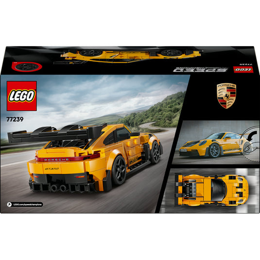 Lego speed champions - porsche 911 gt3 rs supercar constructiespeelgoed (77239)