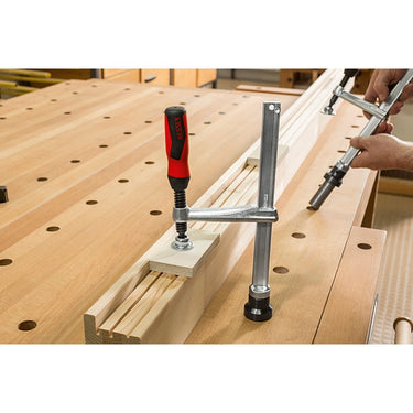 Bessey spanelement met een vast spandiepte tw16-20-10-2k lijmklem (zilver rood)