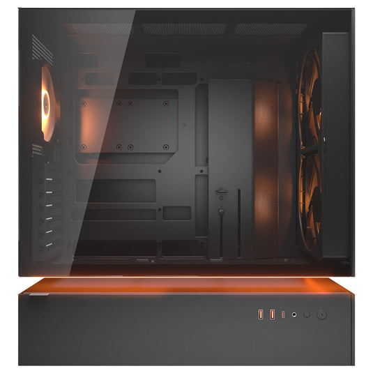 Cougar cfv235 mesh midi tower behuizing (zwart | 2x usb-a | 1x usb-c | rgb | tempered glass)