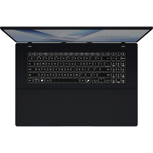 Asus vivobook 18 m1807ha-s8022w 18.4 copilot+ laptop (donkerblauw | ryzen 7 260 | radeon 780m | 32 gb | 1 tb ssd)
