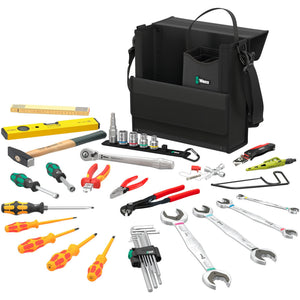Wera 2go shk 1 gereedschapsset voor gebruik in de sanitair- en hvac sector (zwart, 36‑delig)