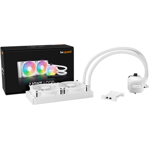 Be quiet! light loop 240 argb waterkoeling (wit, 4-pins pwm fan-connector)