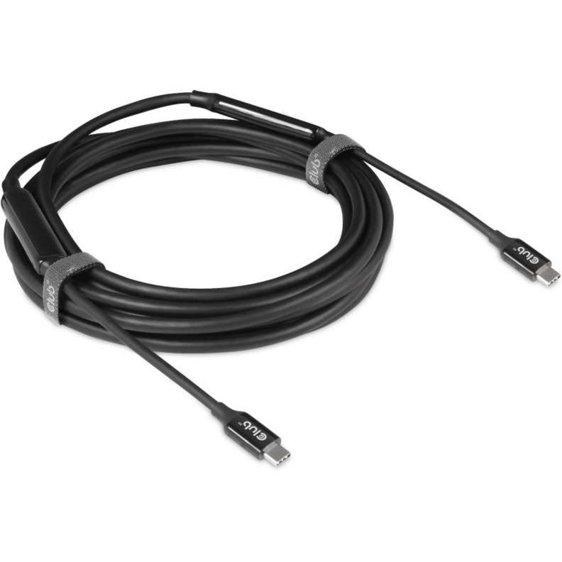 Afbeelding laden in galerijviewer, Club 3d actieve usb-c 3.2 gen 2 kabel (zwart, 5 meter, 60 w, 8k)
