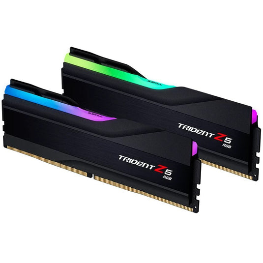G.skill 32 gb ddr5-7600 (2x 16 gb) kit werkgeheugen (zwart, f5-7600j3646g16gx2-tz5rk, trident z5 rgb, xmp)