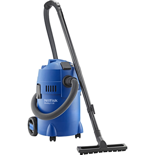 Nilfisk buddy ii 18 t nat- en droogzuiger (blauw zwart)