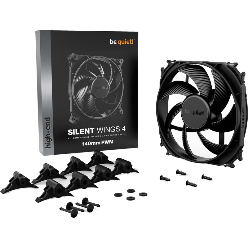 Load image into Gallery viewer, Be quiet! silent wings 4 pwm case fan (zwart, 140 x 140 x 25 mm)
