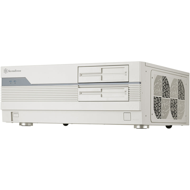 Load image into Gallery viewer, Silverstone flp01 htpc behuizing (crème | 2x usb-a | 1x usb-c)
