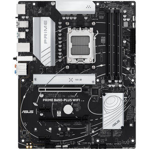 Asus prime b650-plus wifi socket am5 moederbord (zwart zilver, raid, 2.5gb-lan, wi-fi 6e, bt 5.3, sound, atx)