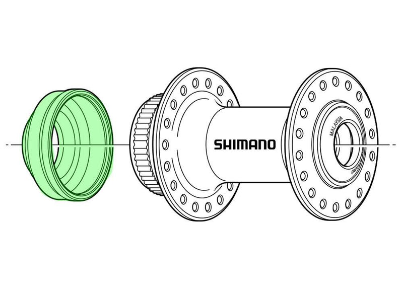 Load image into Gallery viewer, Shimano cover cap center-lock mount
