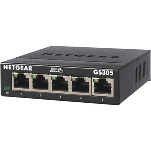 Netgear gs305-300pes switch (zwart)