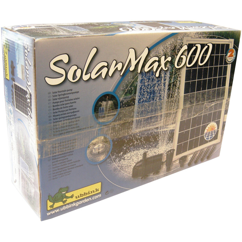 Load image into Gallery viewer, Ubbink solarmax 600 pomp (zwart, incl. solarpaneel, pomp)
