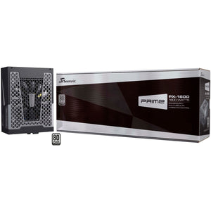 Seasonic prime px-1600 modulaire 1600 watt voeding (zwart, 2x 12vhpwr, 8x pcie)