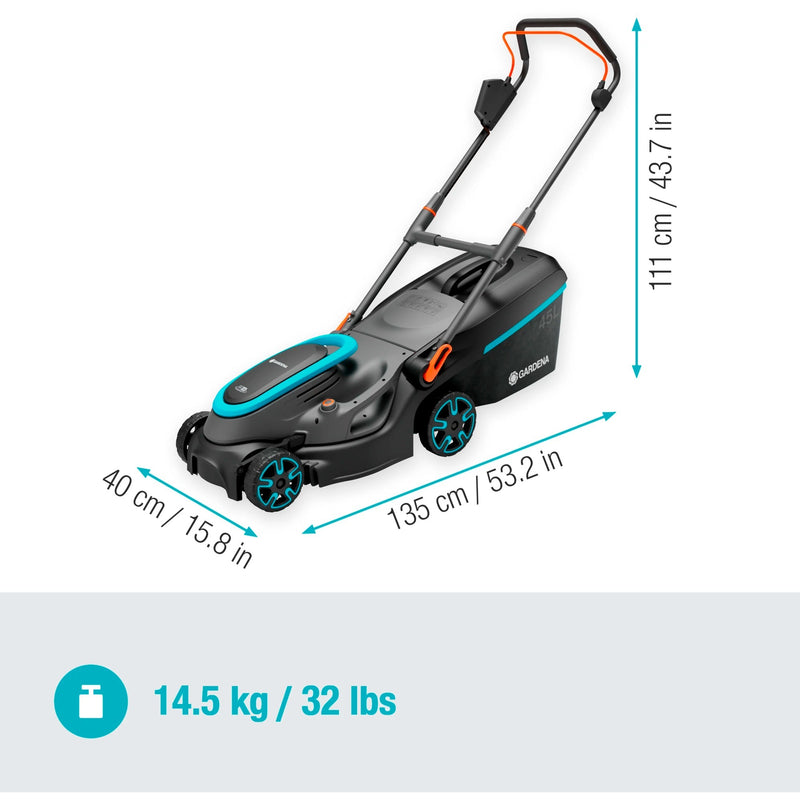 Load image into Gallery viewer, Gardena accugrasmaaier powermax 37 36v p4a solo (zwart grijs, accu en oplader niet inbegrepen, power for all alliance)
