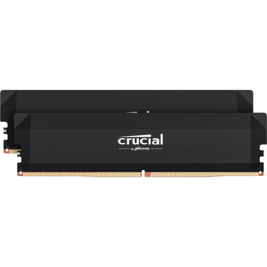 Crucial 64 gb ddr5-6000 (2x 32 gb) dual-kit werkgeheugen (zwart, cp2k32g60c40u5b, pro oc, xmp 3.0, expo)