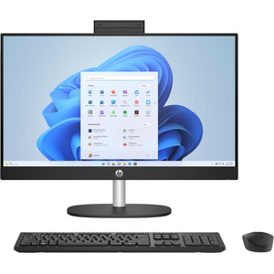Hp aio 24-cr0055nd (895r1ea) all-in-one pc (zwart | i5-1335u | iris xe graphics | 8 gb | 512 gb ssd)