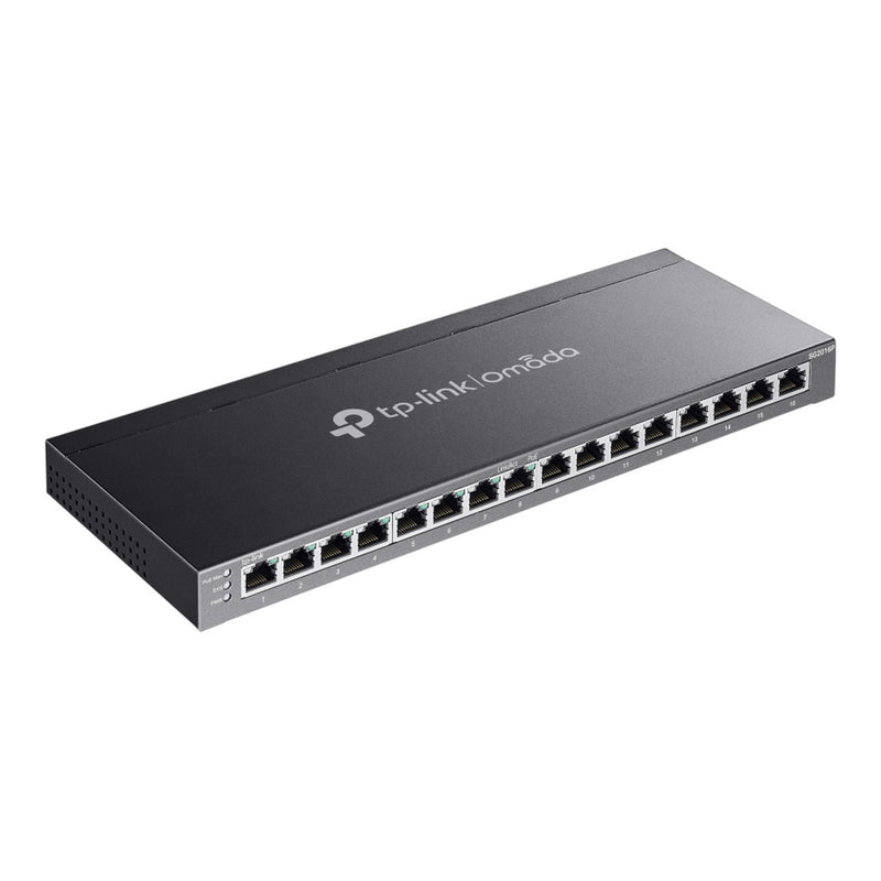 Chargez l'image dans la visionneuse de la galerie, Tp-link omada sg2016p 16-poort gigabit smart switch (zwart, 8x poe+)
