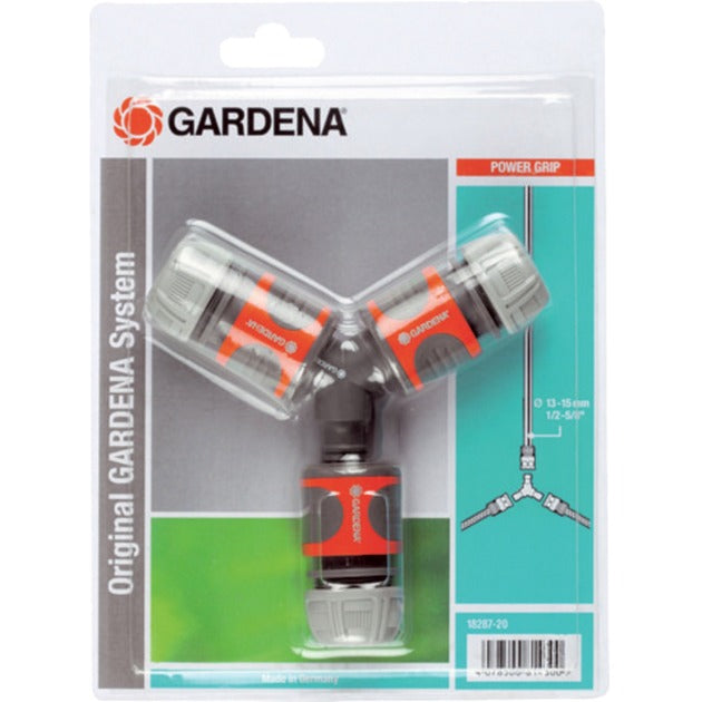 Load image into Gallery viewer, Gardena 3-wegset 13 mm 1 2 (1 2 ) slangstuk (grijs oranje, 18287-20)
