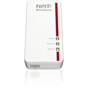 Fritz! powerline 1260e international (wit, 1 stuks, mesh wi-fi)
