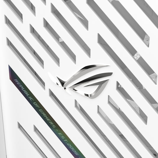 Asus rog strix helios ii gx601s midi tower behuizing (wit | 4x usb-a | 2x usb-c | rgb | tempered glass)