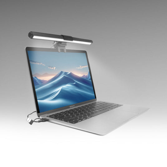 Act connectivity dimbare clip-on laptop led-lichtbalk led-bar (zwart, usb-voeding, 3000k-6500k)