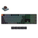 Keychron k5x-b3 mechanisch toetsenbord (zwart, us lay-out (qwerty), mechanical brown, 100%, rgb, shine-through abs keycaps, bluetooth usb-c)