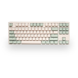 Ducky one 3 matcha tkl, toetsenbord (crème groen, us lay-out, cherry mx silent red, pbt double shot, hot swap)