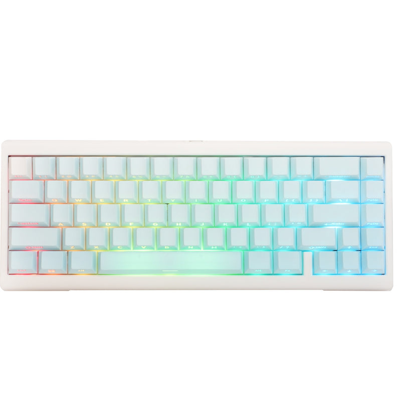 Load image into Gallery viewer, Ducky projectd tinker 65 - pom edition met qmk via, toetsenbord (lichtblauw wit, us lay-out, kailh box cream pro, rgb led, double-shot pbt, hot-swappable pom, gasket mount, 65%)
