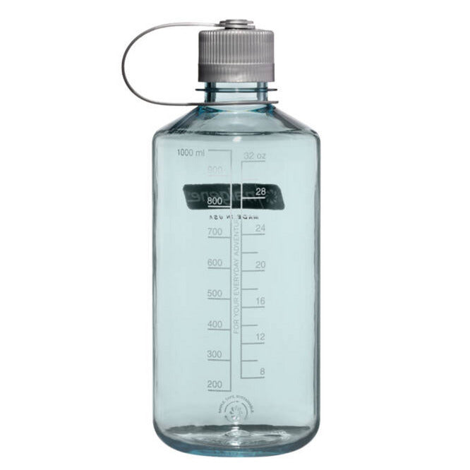 Load image into Gallery viewer, Nalgene narrow mouth sustain water bottle, 1 liter drinkfles (lichtblauw)
