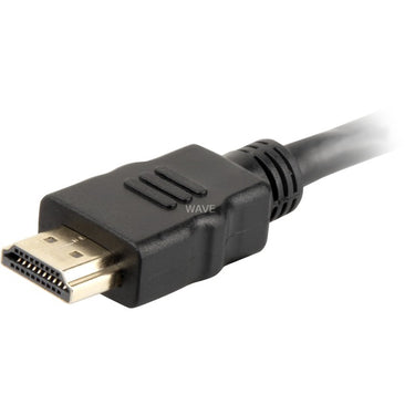 Sharkoon high speed hdmi kabel met ethernet (zwart, 3 meter, 4k, verguld)