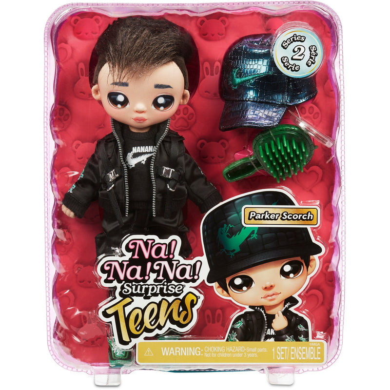 Chargez l'image dans la visionneuse de la galerie, Mga entertainment na! na! na! surprise teens fashion doll - parker scorch (dragon boy) pop
