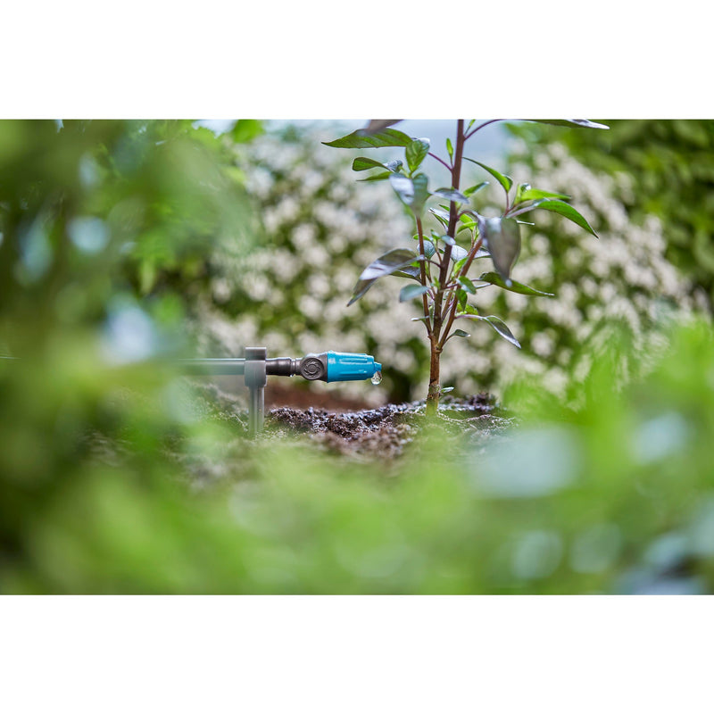 Load image into Gallery viewer, Gardena verstelbare einddruppelaar 0–15 l u druppelaar (zwart turquoise, 10 stuks)
